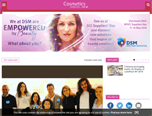 Tablet Screenshot of cosmeticsdesign.com